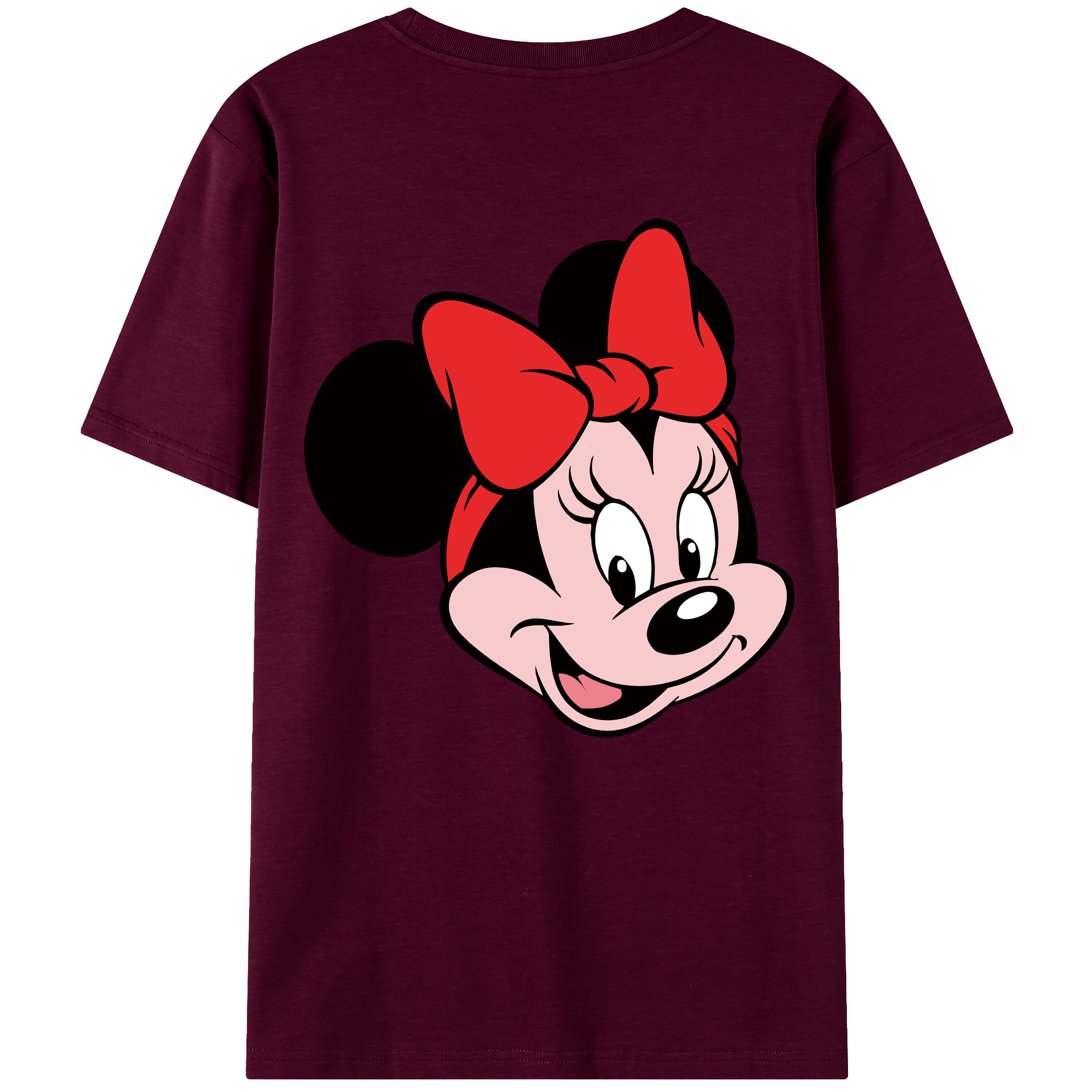 ミッキーマウス Mickey Mouse レディース半袖Tシャツ(バックプリント)